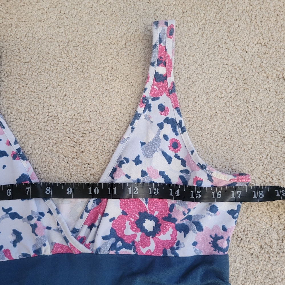 Patagonia Worn Wear Margot Dress Big Poppy in Glass Blue Size Large - Picture 7 of 9